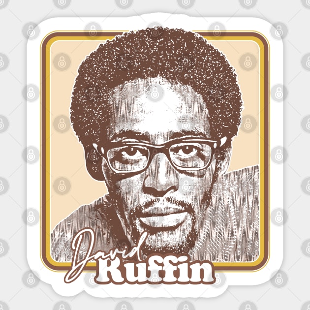 David Ruffin /// Retro Soul Fan Design Sticker by DankFutura